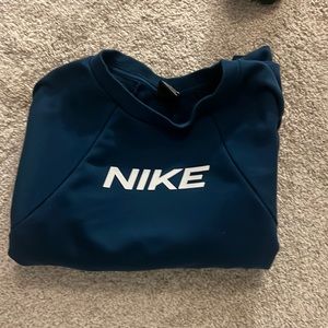 blue women’s medium nike crewneck
